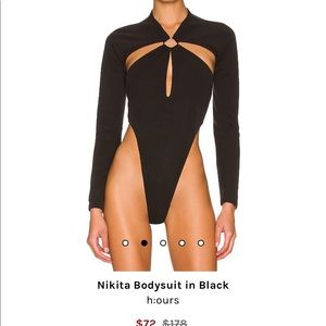 Revolve black long sleeve bodysuit